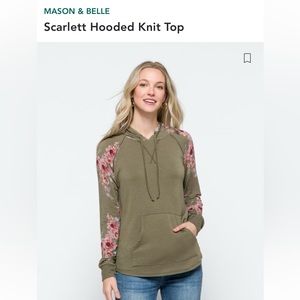 Floral thin hoodie